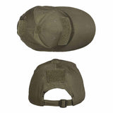 Mil-Tec Tactical Baseball Cap Olive Top and Rear