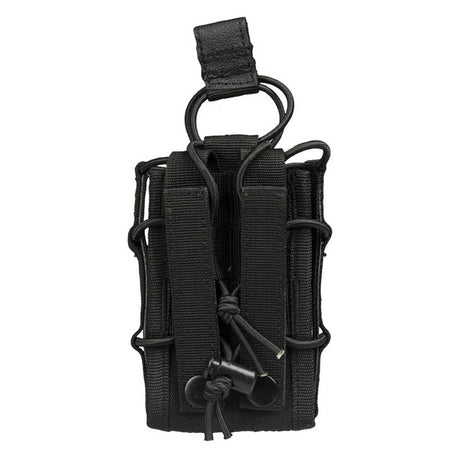 Rear view Mil-Tec Open top Mag Pouch Black