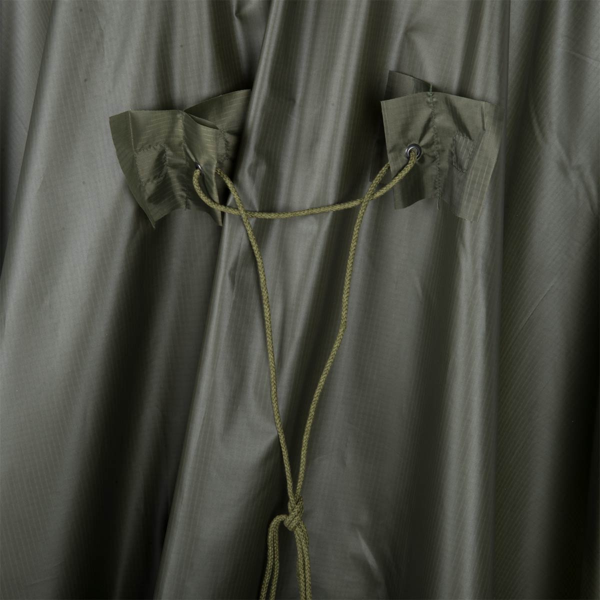 adjustable cord metal studs sleeves helikon poncho us model olive green
