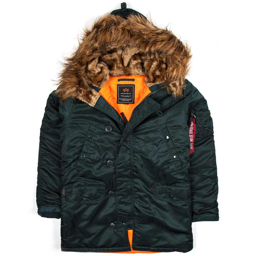 alpha industries n3b parka vf 59 dark petrol blue