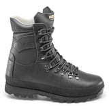 side view of altberg warrior black boot
