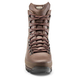 front view of altberg warrior brown boots