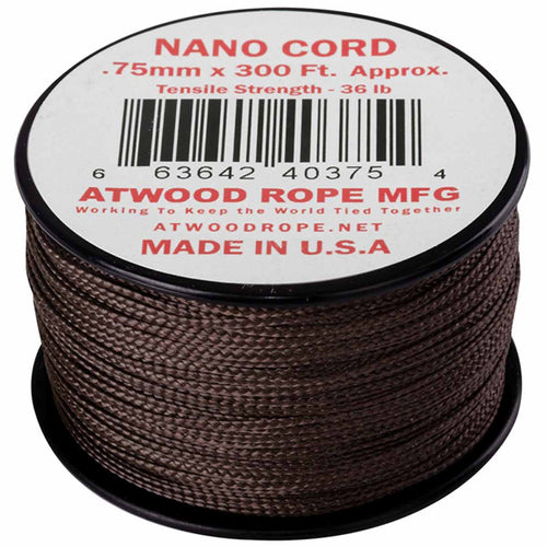 atwood nano cord 300ft brown