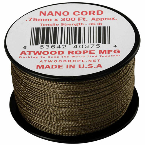 atwood nano cord 300ft coyote