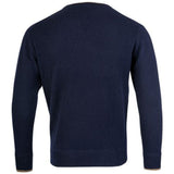 back jack pyke ashcombe crewknit pullover navy blue nightwear smart casual