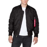 black alpha ma1 tt slim fit bomber jacket