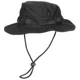 Black Boonie Hat with Chinstrap