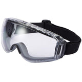 side view of clear bolle pilot goggles