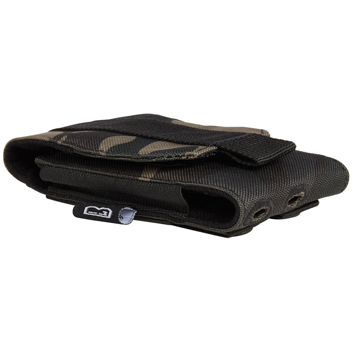 brandit molle phone pouch medium dark camo cable entry