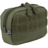 brandit compact molle utility pouch olive green