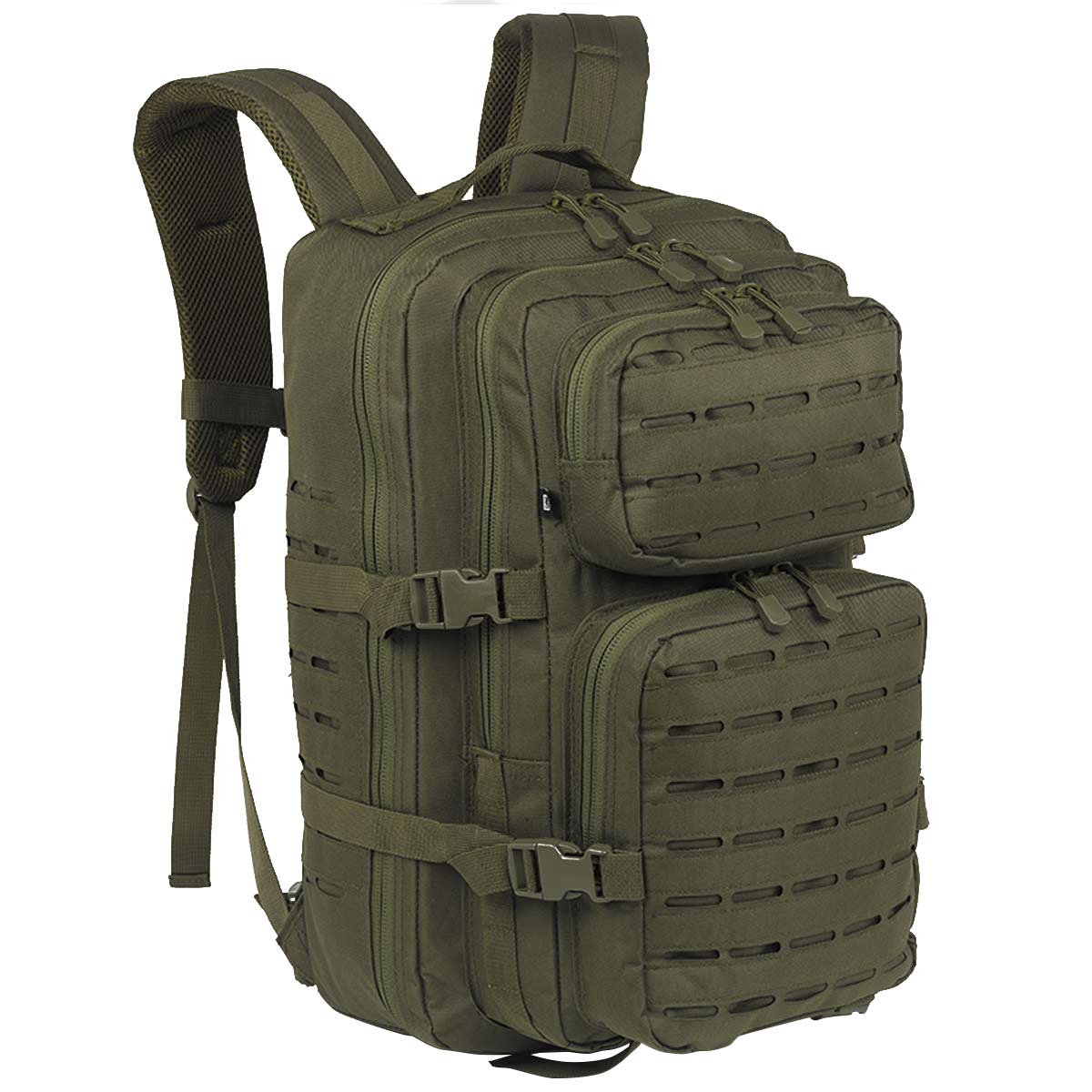 brandit us cooper large lasercut rucksack olive green