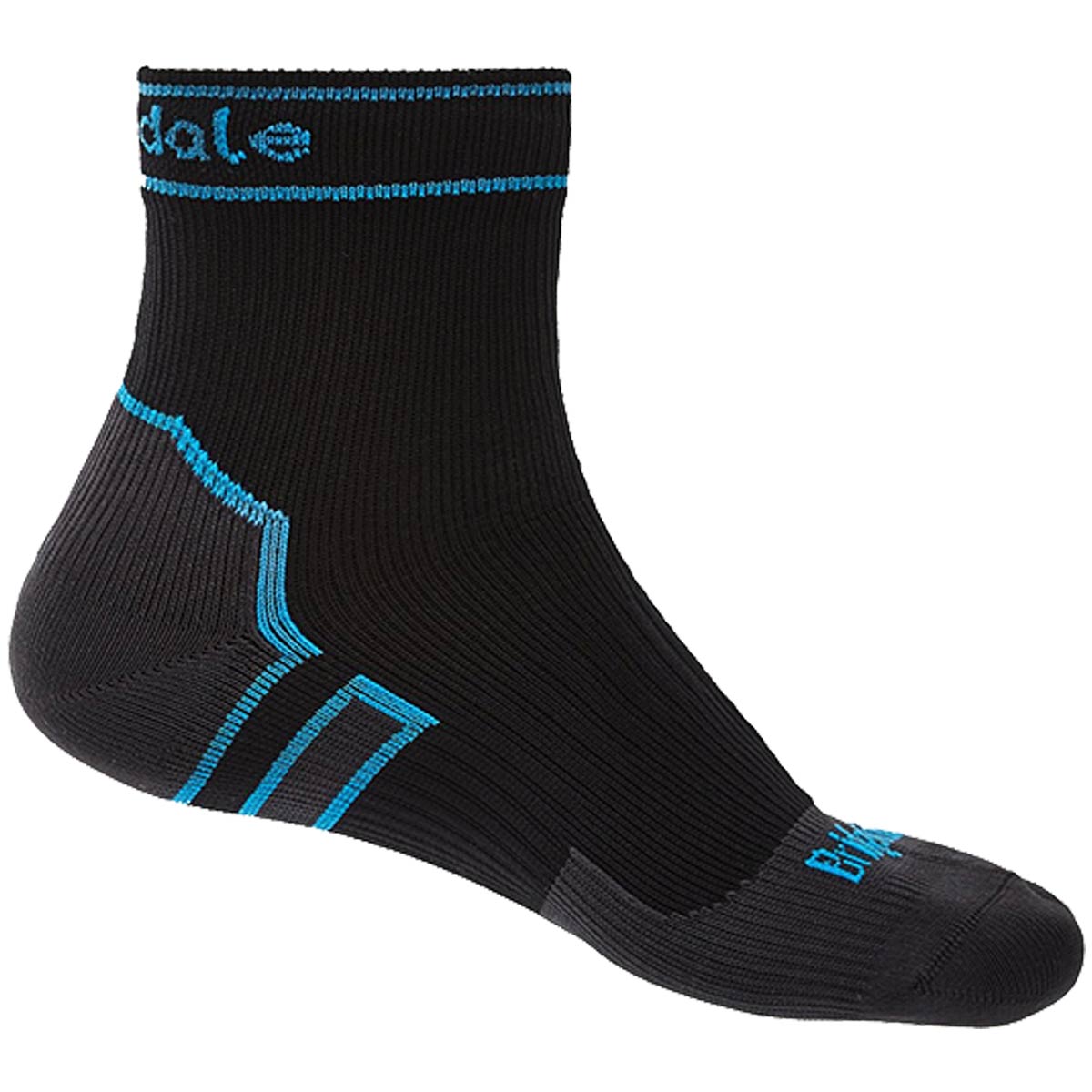 side of bridgedale ankle stormsock black