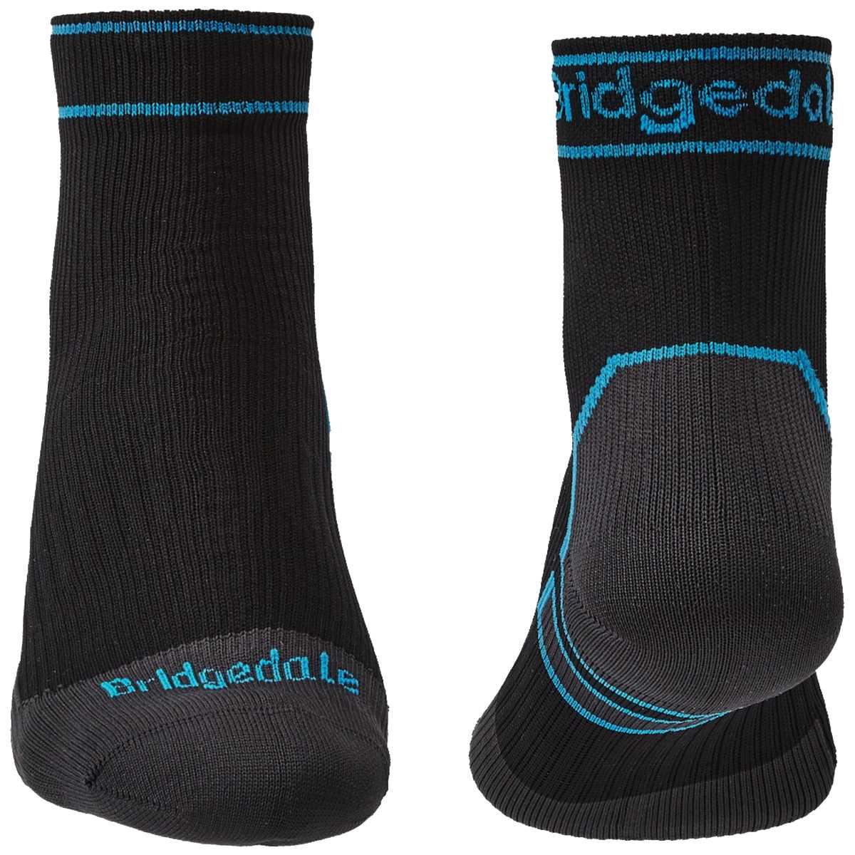 front back bridgedale stormsock ankle black