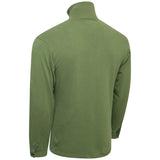 rear of norgie thermal shirt green