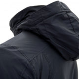 carinthia lig 4.0 jacket black side angle of hood