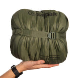 compression sack for sleeper extreme sleeping bag olive