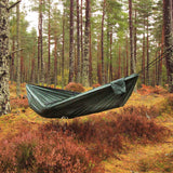 dd camping hammock hanging in woodland