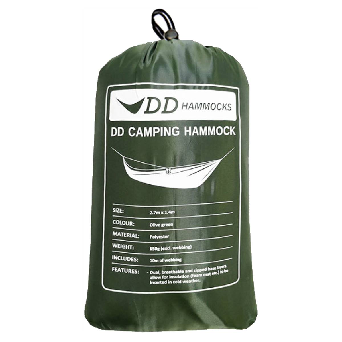 dd camping hammock olive green stuff sack