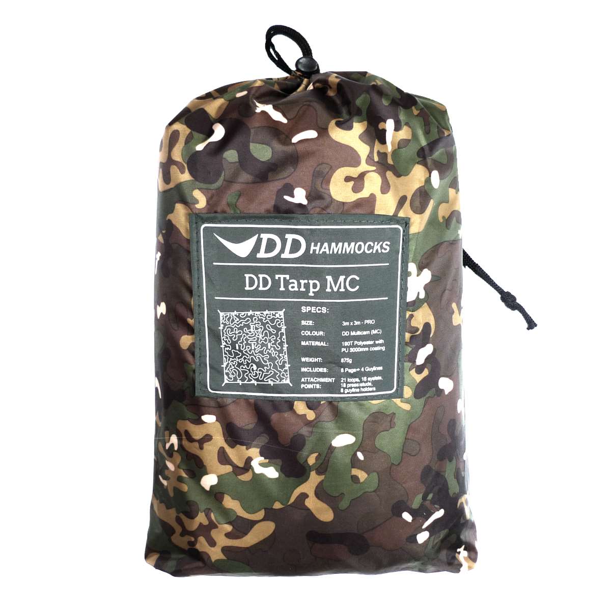 dd tarp 3x3 pro multicam stuff sack