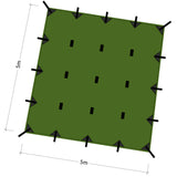ddhammocks tarp 5x5 dimensions olive green
