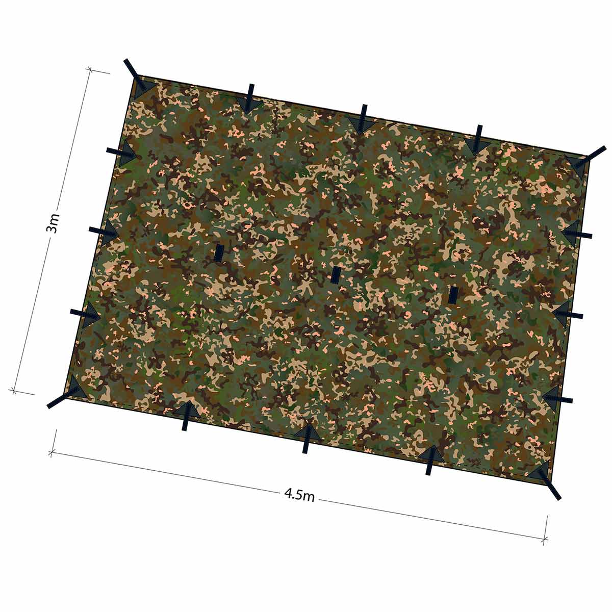 dd tarp xl multicam dimensions