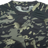   flatlock seams of viper tactical mesh tech black camo t shirt