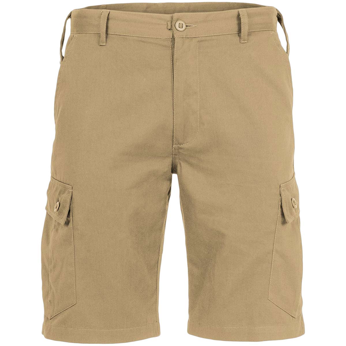 front of highlander elite combat shorts khaki