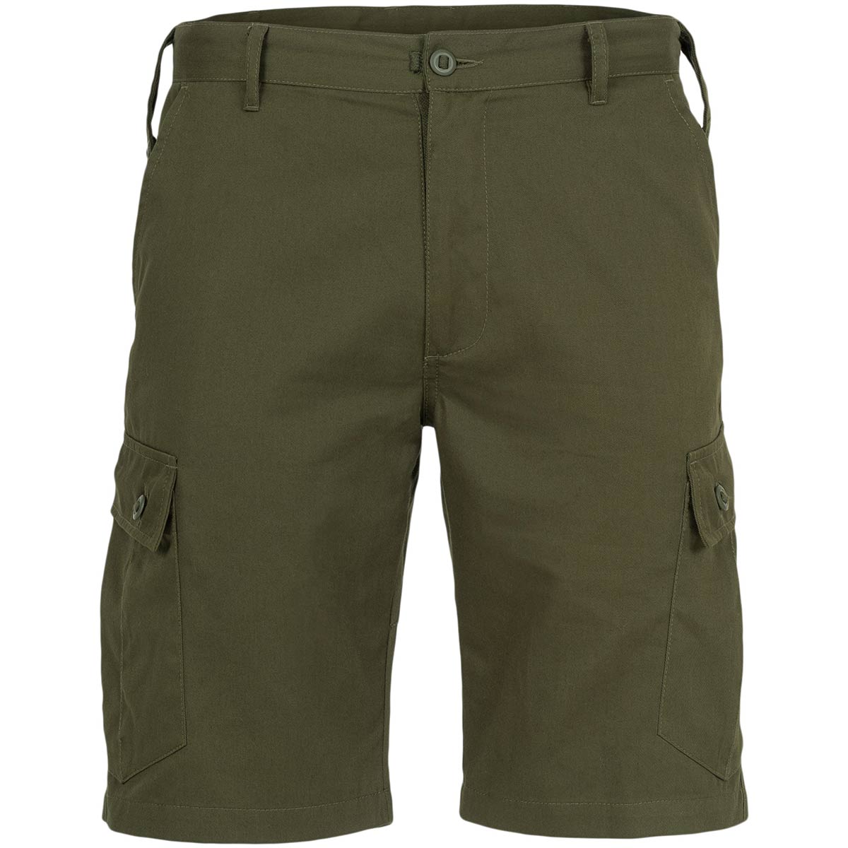 front of highlander elite combat shorts olive green