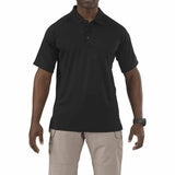 5.11 tactical performance polo shirt black front