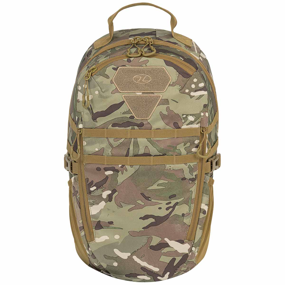 front view 20l eagle 1 backpack highlander hmtc camo