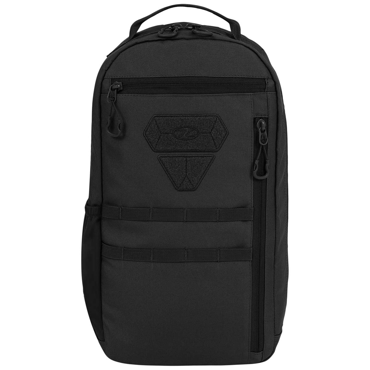 front view black highlander scorpion gearslinger backpack12l