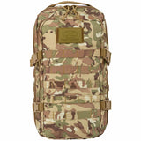 front view highlander recon 20l camo backpack
