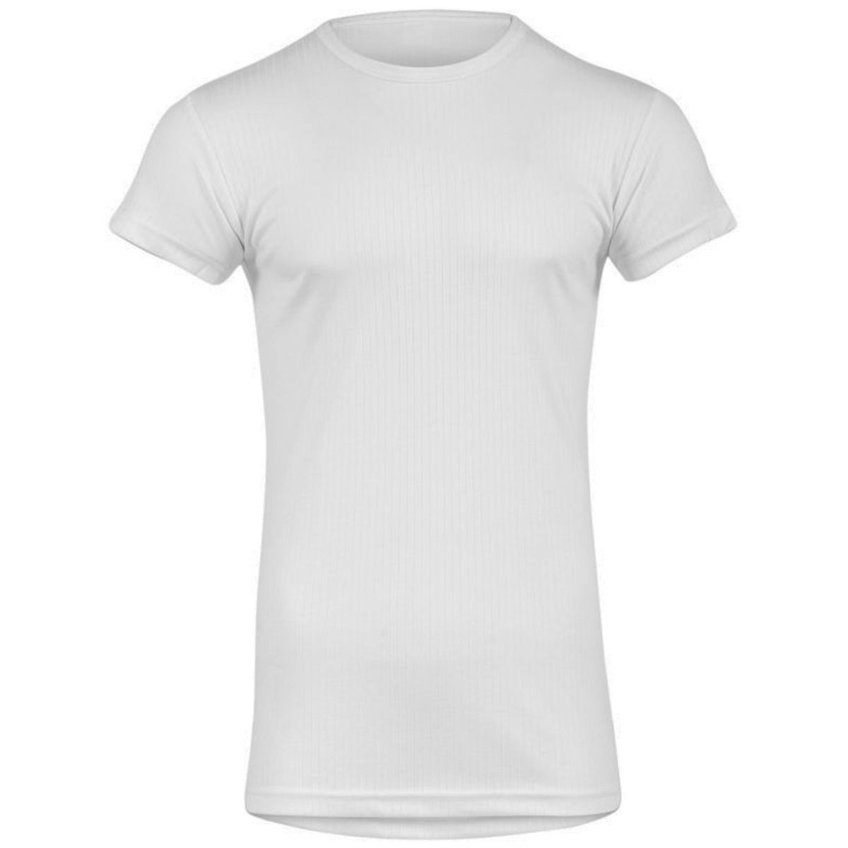 front view highlander thermal short sleeve vest white