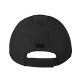 rear of helikon ripstop baseball cap black
