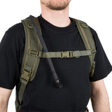 shoulder sternum straps of helikon edc backpack adaptive green
