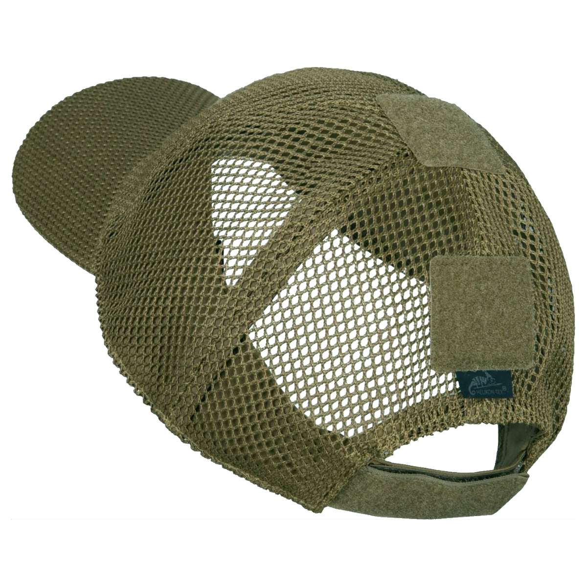 top of olive green helikon mesh baseball cap