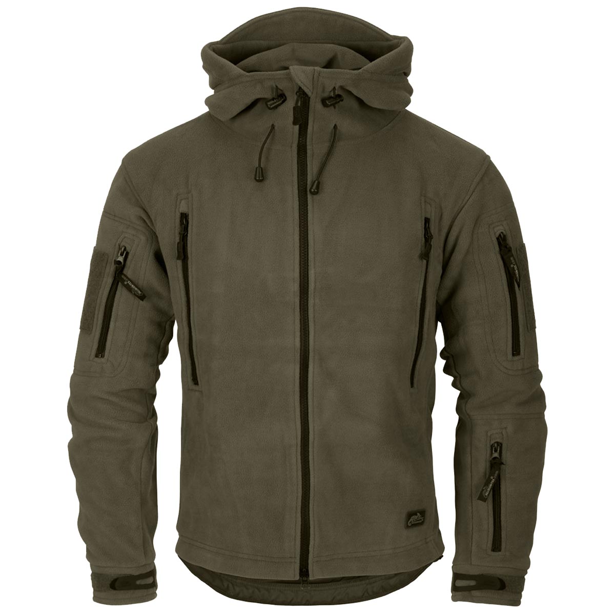 helikon patriot double fleece olive green jacket