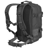 rear of helikon raccoon mk2 backpack black