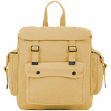 front of highlander beige webbing backpack