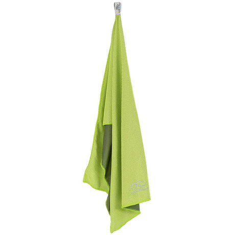 highlander cool tech towel lime hanging