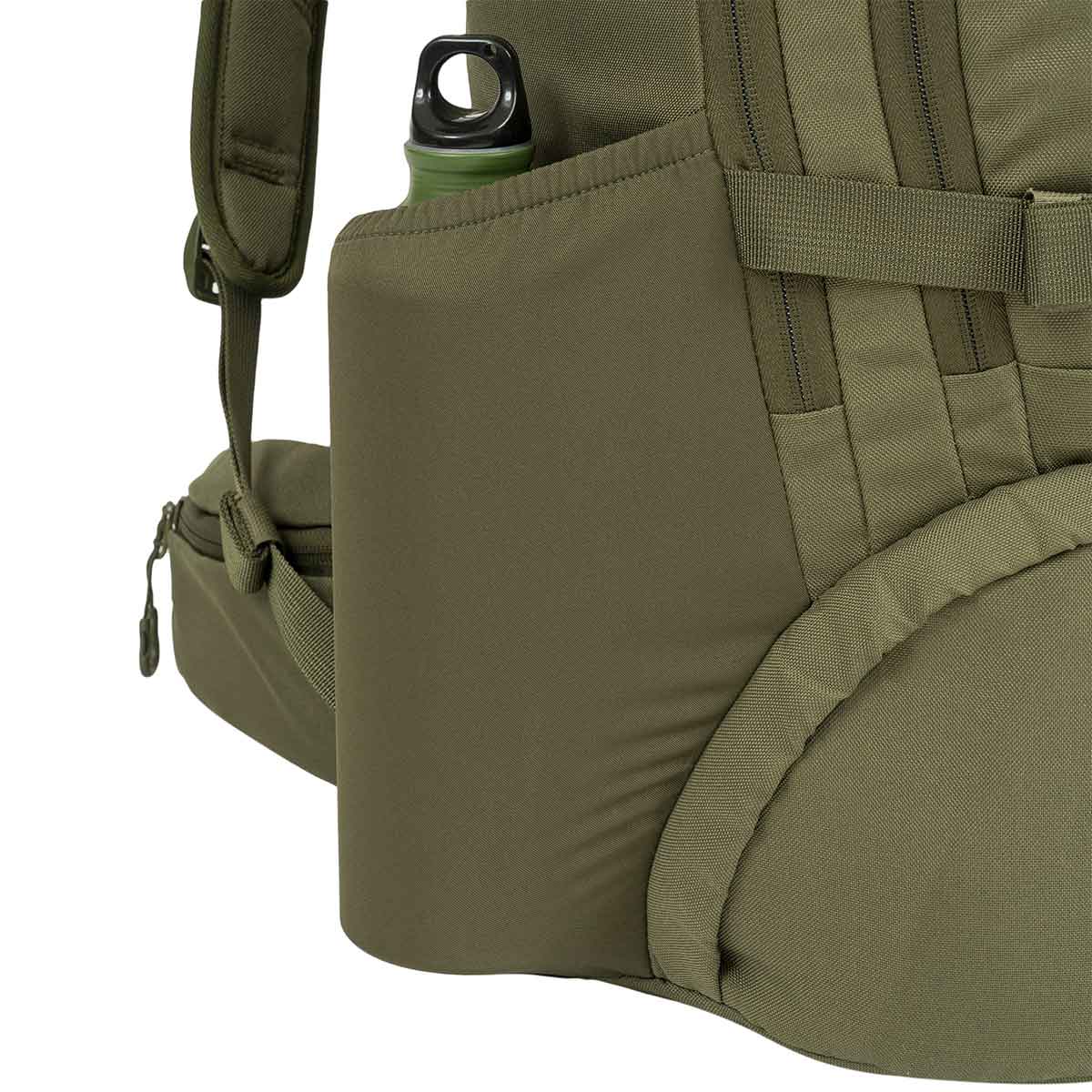 highlander elasticated side pocket eagle 3 backpack 40l green