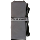 highlander fibre soft towel charcoal grey
