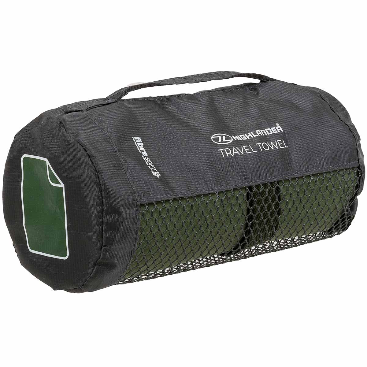 stuff sack for green highlander fibre soft towel