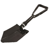 highlander metal folding shovel black