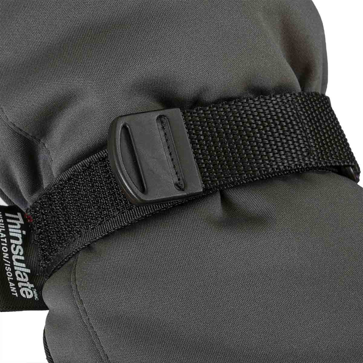 highlander mountain gloves wrist strap charcoal