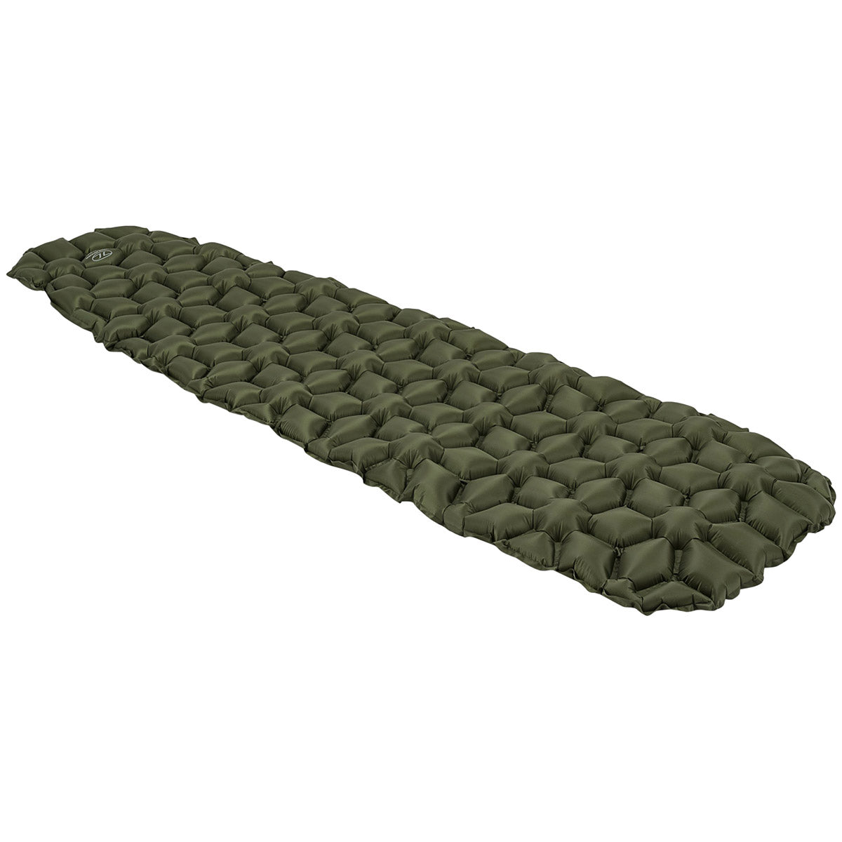 highlander nap-pak inflatable sleeping mat olive green