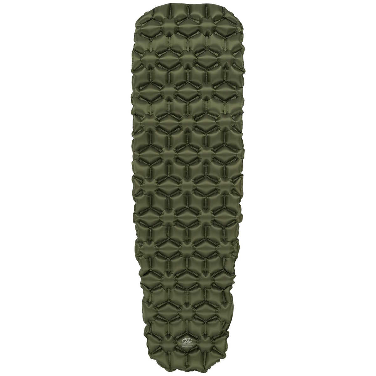 highlander nap pak inflatable sleeping mat olive green