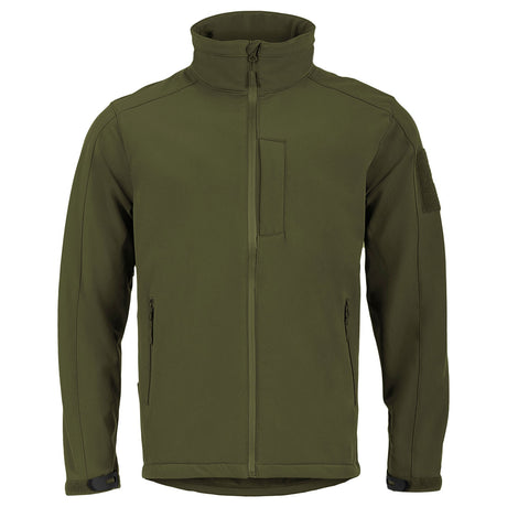 highlander olive green softshell jacket front