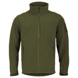 highlander olive green softshell jacket front