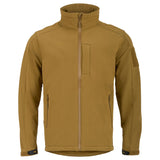 highlander tan softshell jacket front